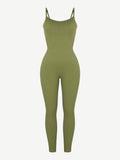 Wholesale High Stretchy Seamless Tummy Control Jumpsuit Removable cup pads