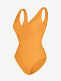 Wholesale One-piece Swimsuit Built-in Elastic Mesh in the Abdomen With Removable Cups