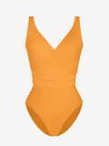 Wholesale One-piece Swimsuit Built-in Elastic Mesh in the Abdomen With Removable Cups