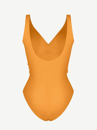 Wholesale One-piece Swimsuit Built-in Elastic Mesh in the Abdomen With Removable Cups