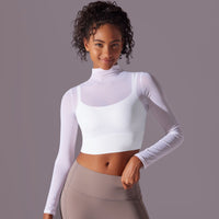 LaceEdge Sporty Crop Top