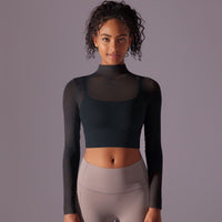 LaceEdge Sporty Crop Top