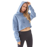 Women Sports Sweater Cropped Long Sleeved Top