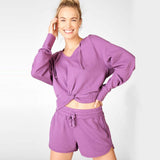 Two Piece Tracksuit Set For Women - workout equipememts fitness